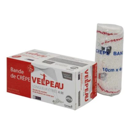 BANDE VELPEAU ROUGE 10CM