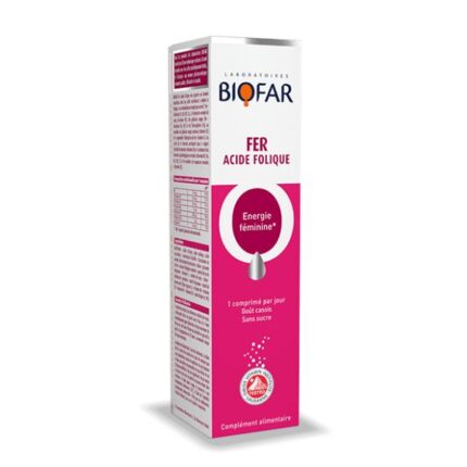 BIOFAR CO FER ACIDE FOLIQUE ENERGIE FEMININE B20 COMP EFFER