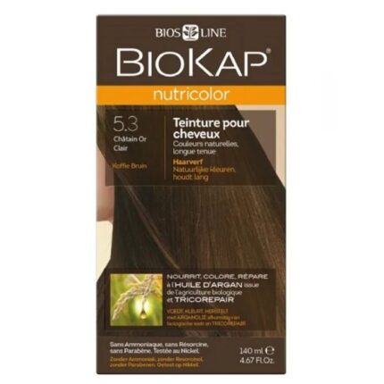 BIOKAP NUTRICOLOR N5.3 CHATAIN OR CLAIR