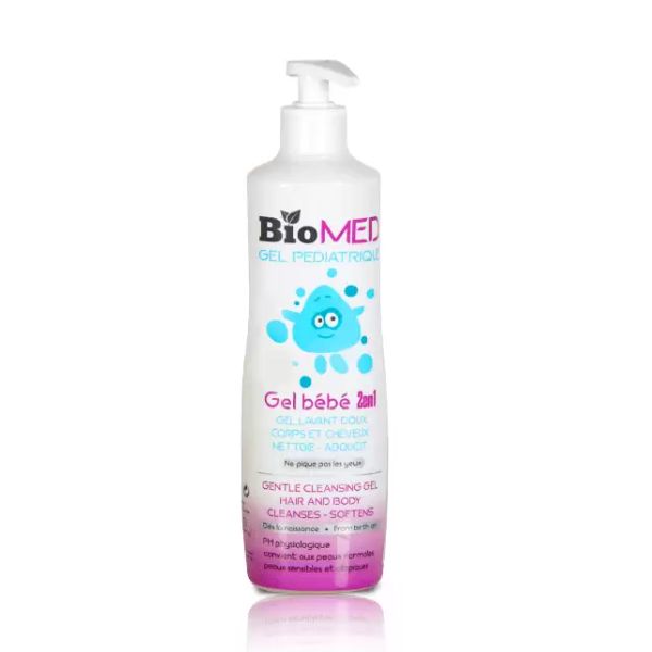 BIOMED GEL BEBE LAVANT DOUX CORPS ET CHEVEUX 2 EN 1 500ML
