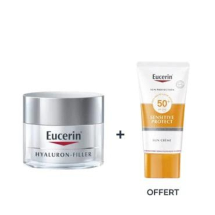 EUCERIN PACK HYALURON FILLER NUIT 50ML + SUN CREME SENSITIVE PROTECT 50 SPF 50ML