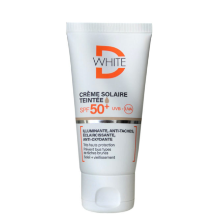 DWHITE CREME SOLAIRE TEINTEE CLAIRE 50+ 50ML