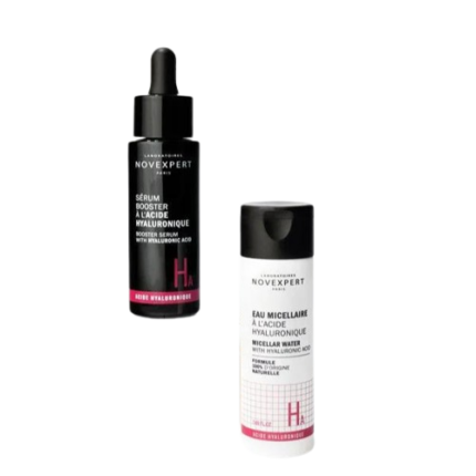 NOVEXPERT PACK HA 3.2% SERUM BOOSTER A L'ACIDE HYALURONIQUE 30ML + EAU MICELLAIRE A L'ACIDE HYALURONIQUE 50ML OFFERT